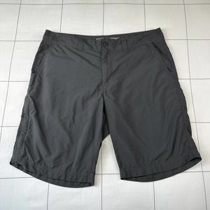 Mountain Hardwear Shorts Mens 32 Gray Ripstop Nylon Hiking Trek Outdoor Trail